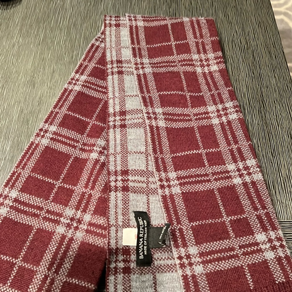 Wool scarf by j. Crew.  With stretch.  Good shape.